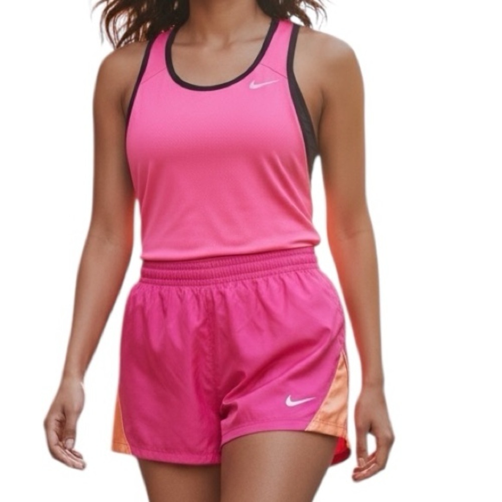 Nike Fly Medium Pink Mesh Basketball Athletic Shorts Elastic Waist